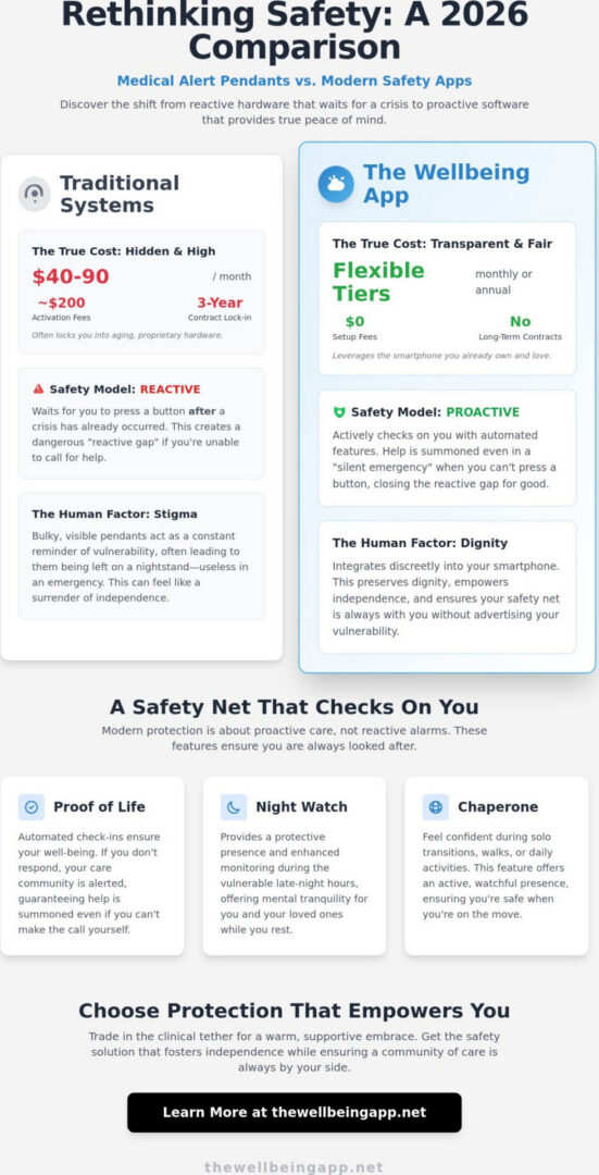 Life Alert Monthly Cost vs. App-Based Safety: A 2026 Comparison Guide