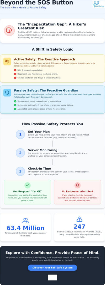 The Best Hiking Safety App for Solo Hikers: Beyond the SOS Button