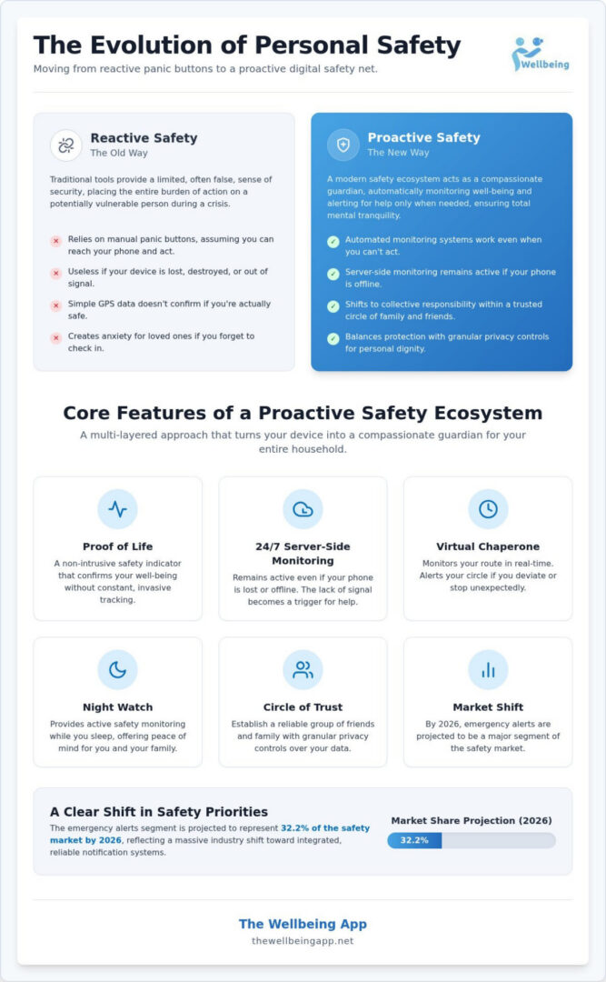 Infographic on proactive safety features