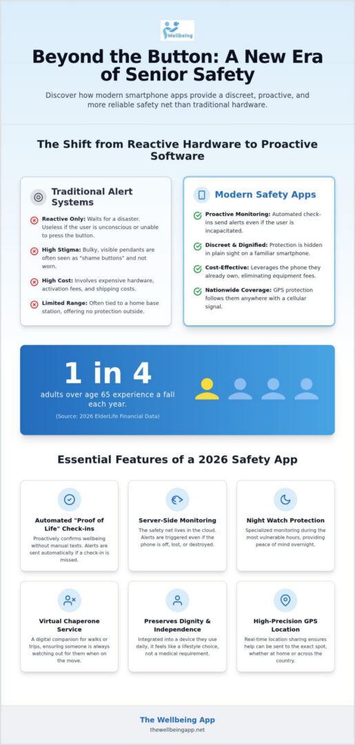 Infographic on modern safety apps