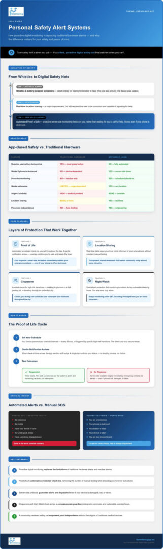 Infographic on personal safety alerts 2026