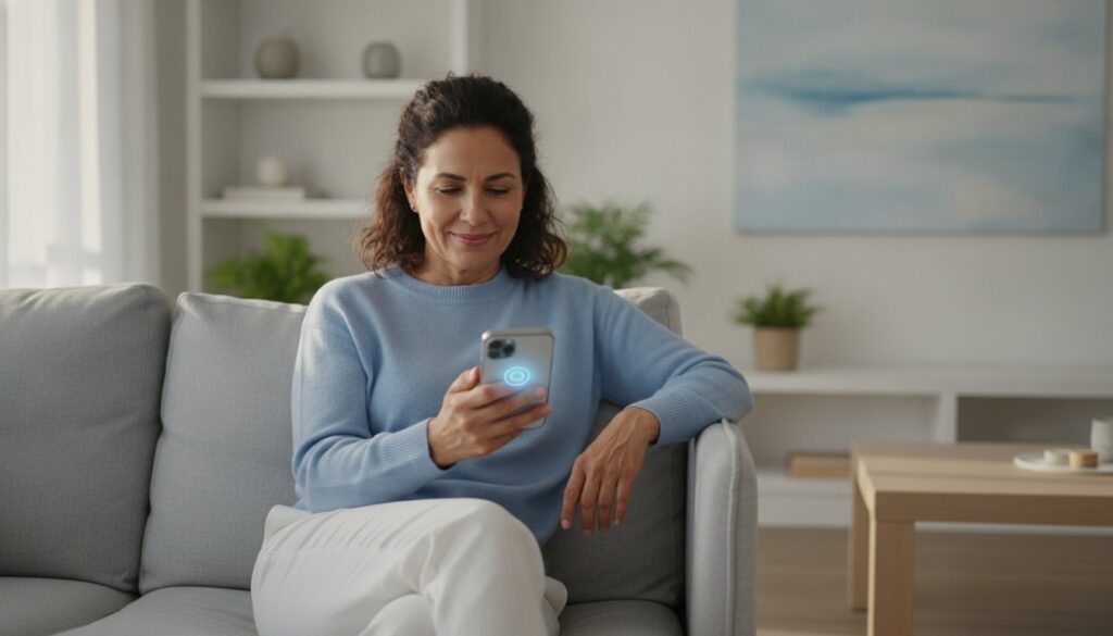 Hero image illustrating caregiver technology