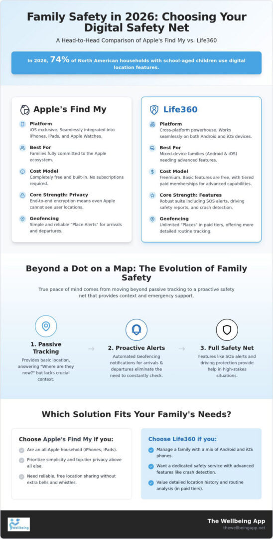 Comparison of family safety apps for 2026