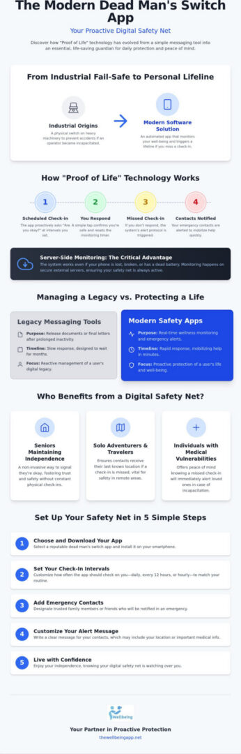 User interacting with safety app interface