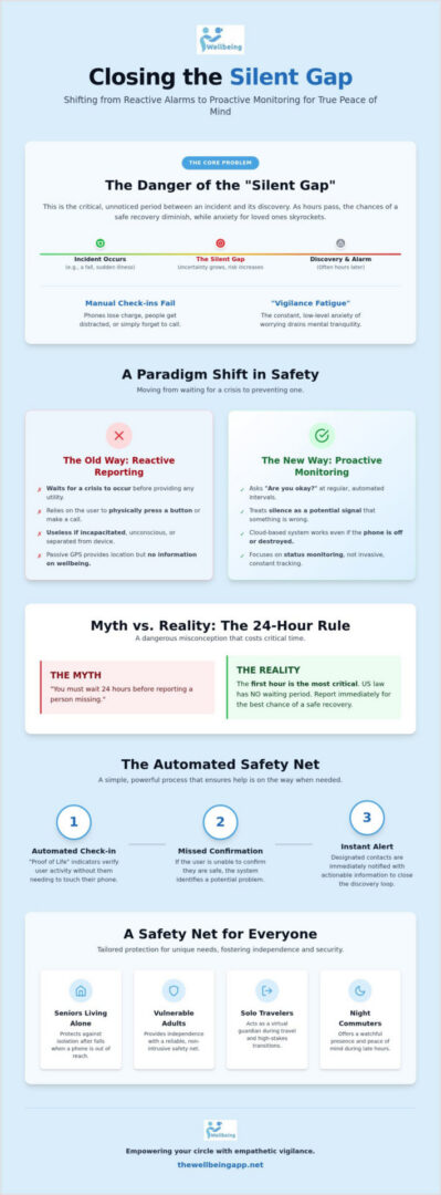 Infographic on safety app features