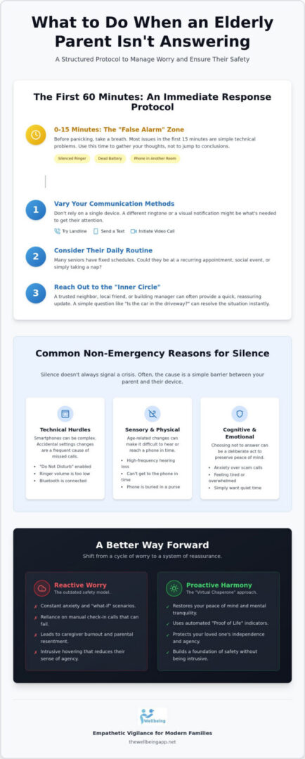 Protocol for checking on elderly parents