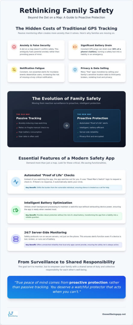 Innovative family safety tracking solution