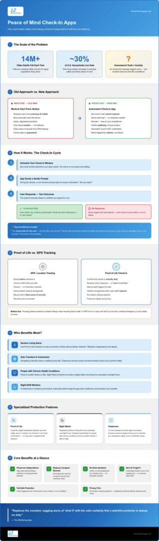 Automated safety app interface preview