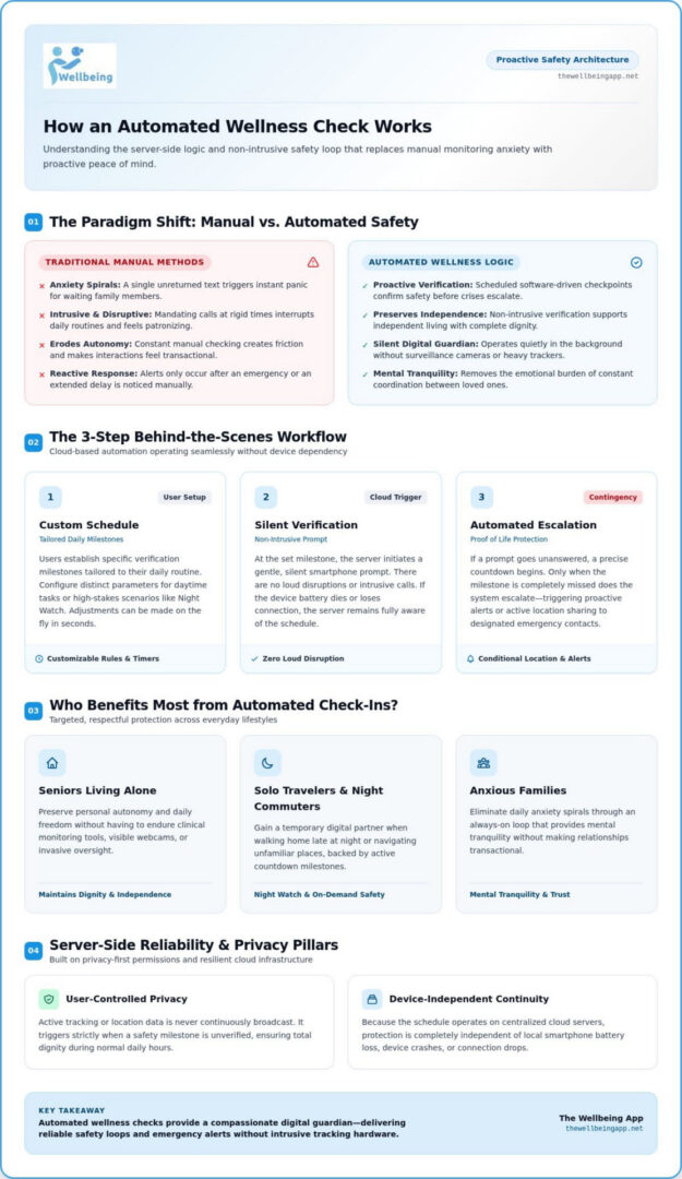 How Does an Automated Wellness Check Work? The Complete 2026 Guide